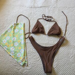 Blackbough Bikini with bandana👙